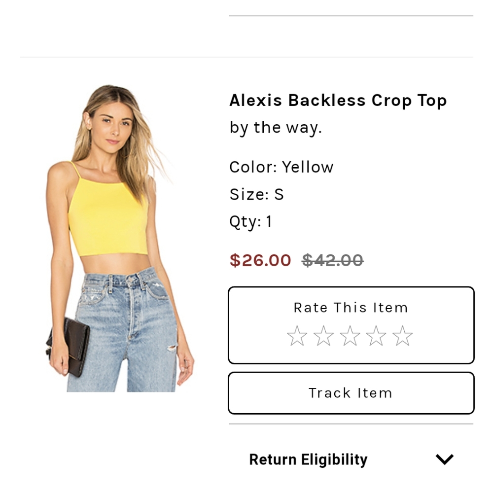By the Way Backless Crop Top
